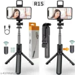 R1 Led Light Selfie Stick Extendable Tripod Stand With Wireless Bluetooth Remote